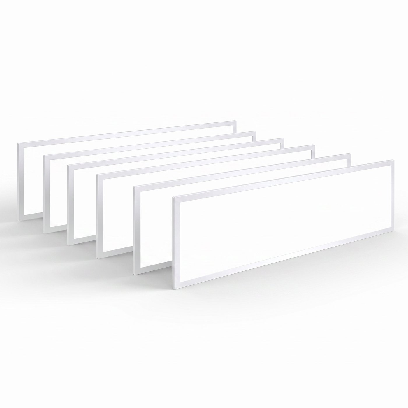 6x LED Panel Light 1200x300 - TP(b) rated diffuser - 4000K Cool White - 40W - 110Lm/W - 3 year warranty
