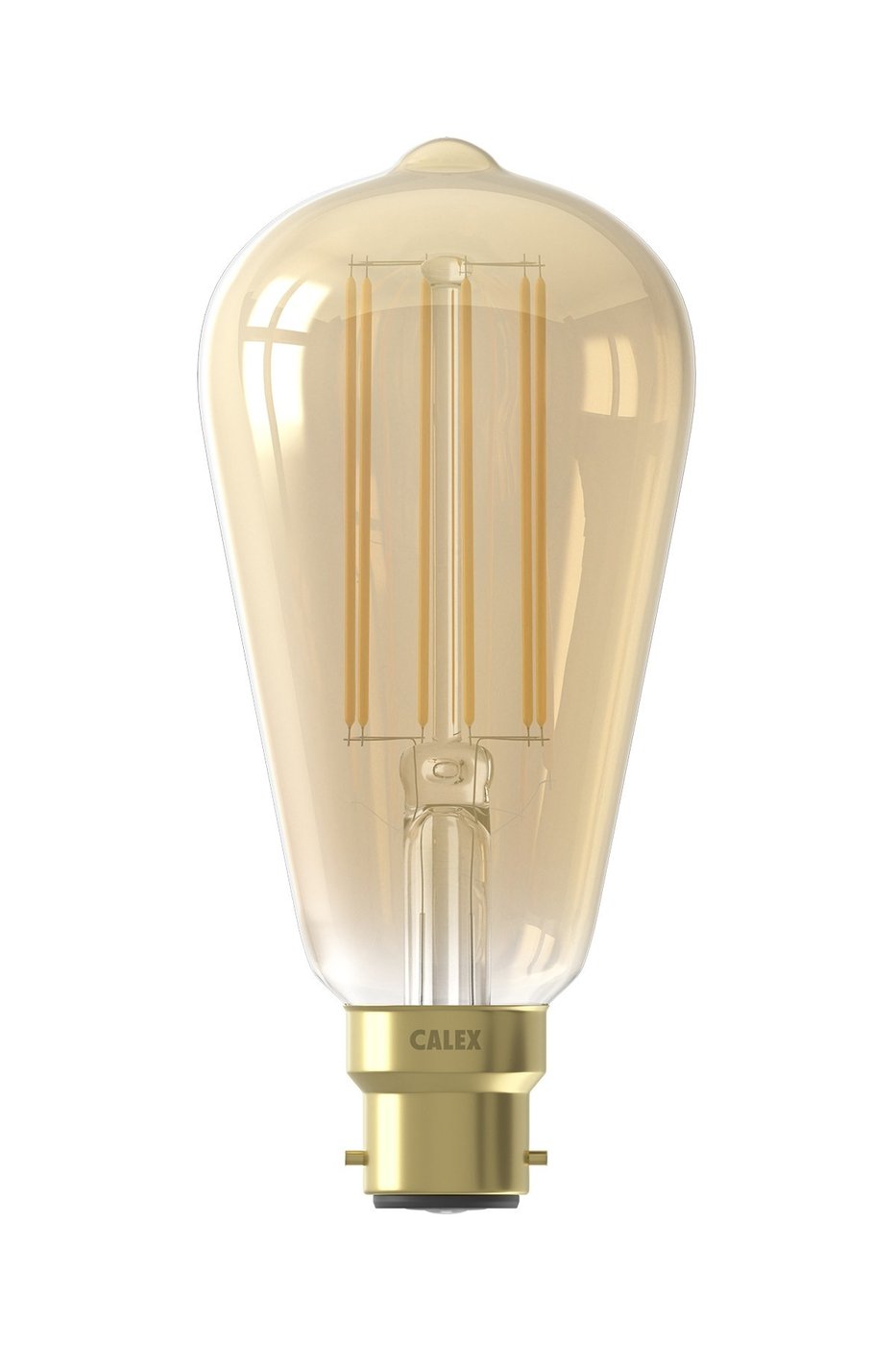 Rustykalna lampa LED Calex Ciepła - B22 - 250 Lm - Złota / Przezroczysta