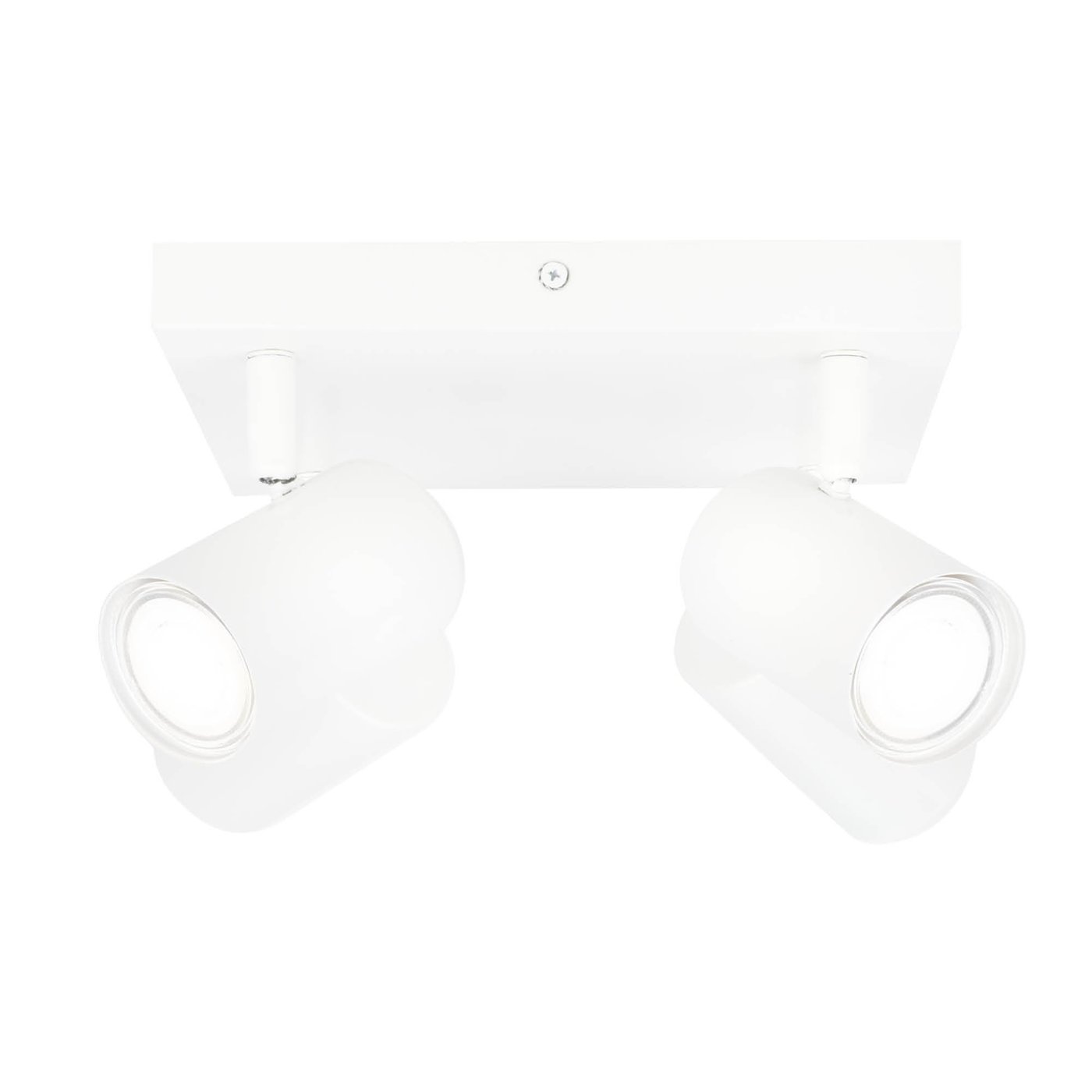 LED loftspot i hvid 4-lys - dæmpbar - 3W - 6500K - vipbar