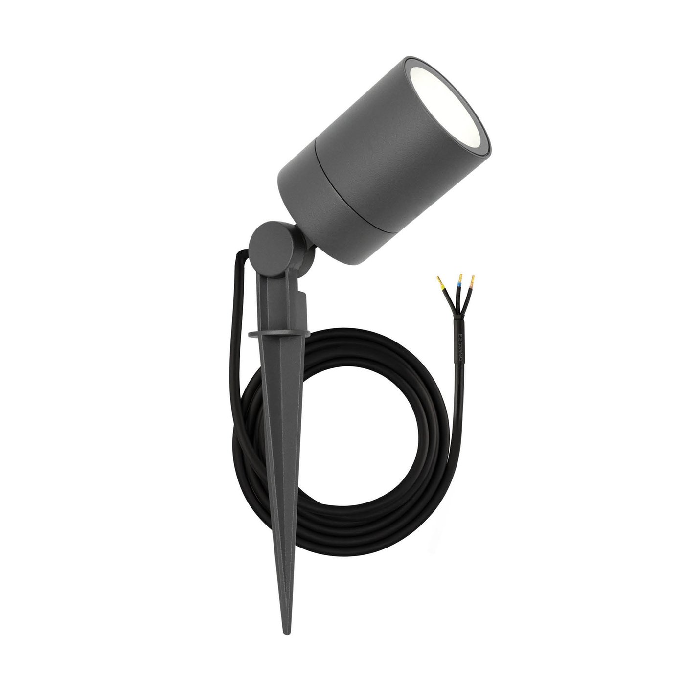 IP65 - LED Prikspot - Aluminium  - 1 Meter Kabel - GU10 Fitting - Antraciet