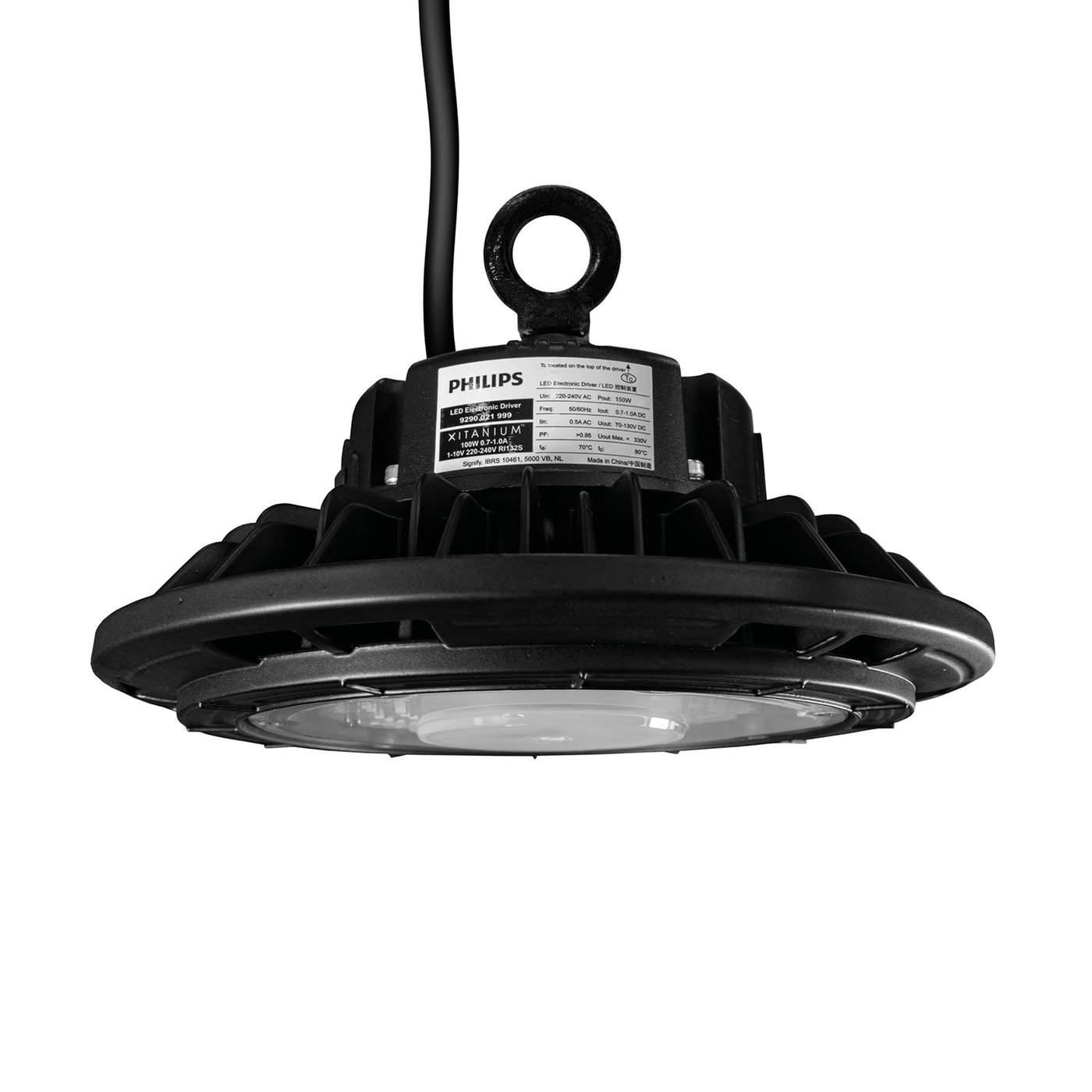 LED High Bay 150W - lampa przemysłowa LED - sterownik Philips - 120° - 160lm/W - 6000K - IP65 - możliwość ściemniania - 5 lat gwarancji