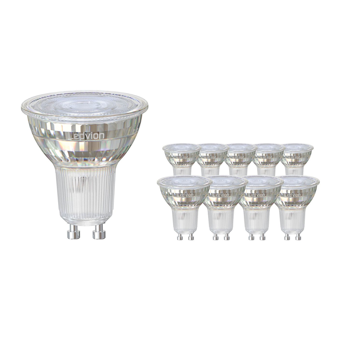 10x Żarówka LED GU10 - 5W - 2200-3000K