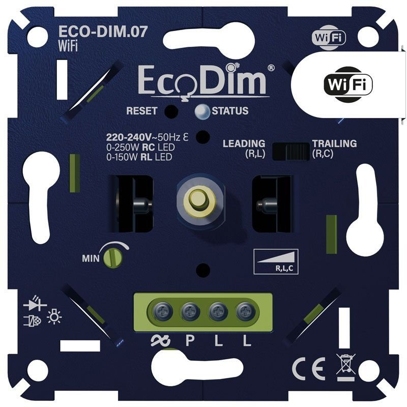 Smart LED Dimmer Einbau 0-250W - Phasen an und abschnitt