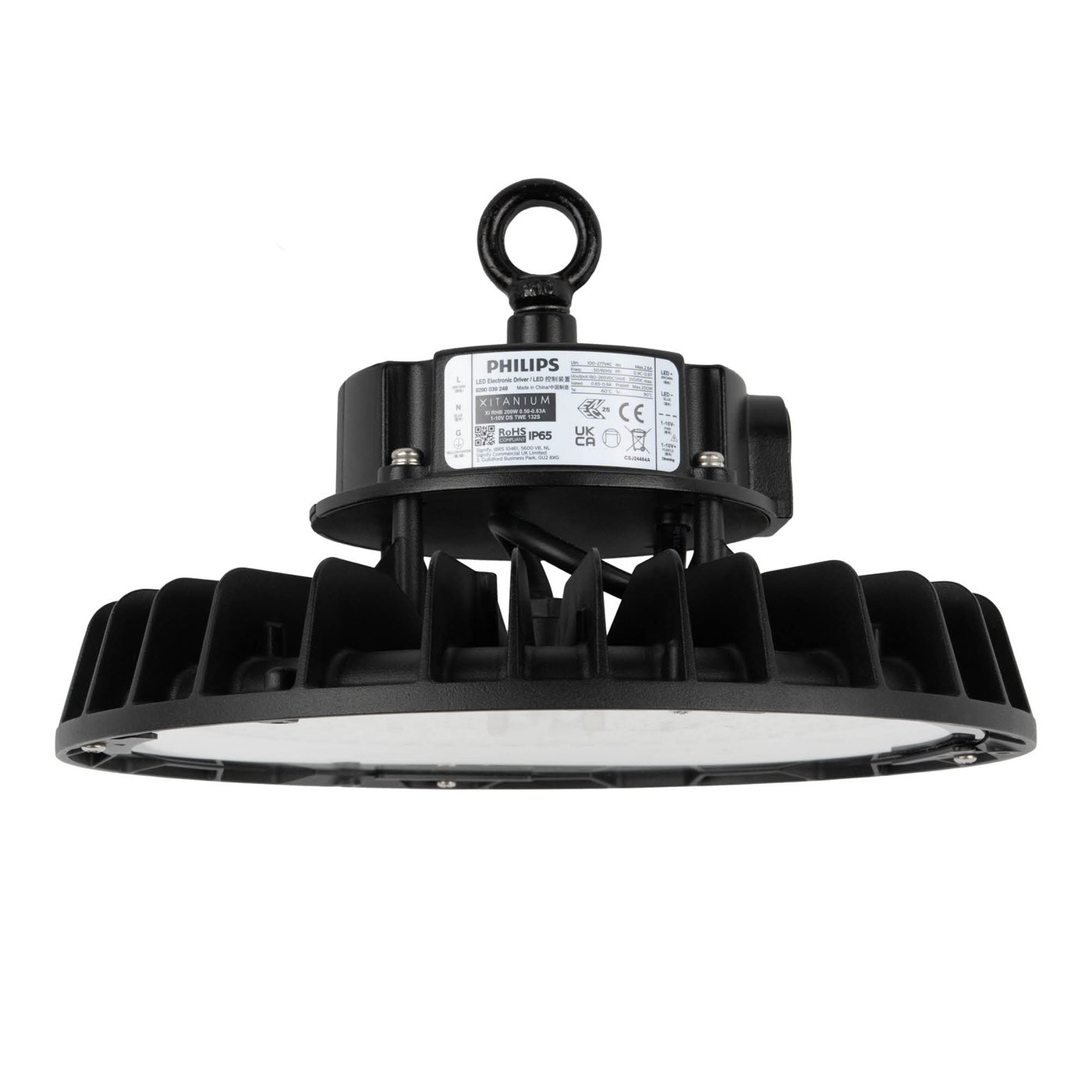 Cloche LED Industrielle - Philips Driver - 200W / 160W / 120W - 120° - 175lm/W - 6500K - IP65 - Dimmable - 5 ans de garantie