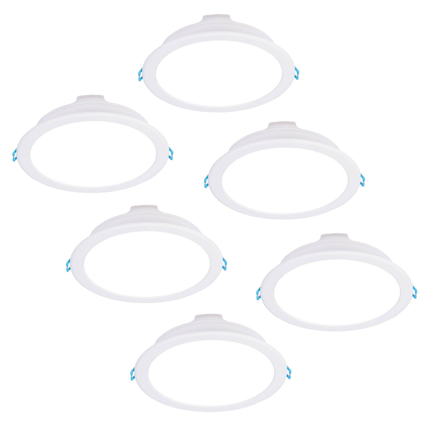 6x Downlight LED 18W - 4000K - 1620 Lumenów - Ø170 mm