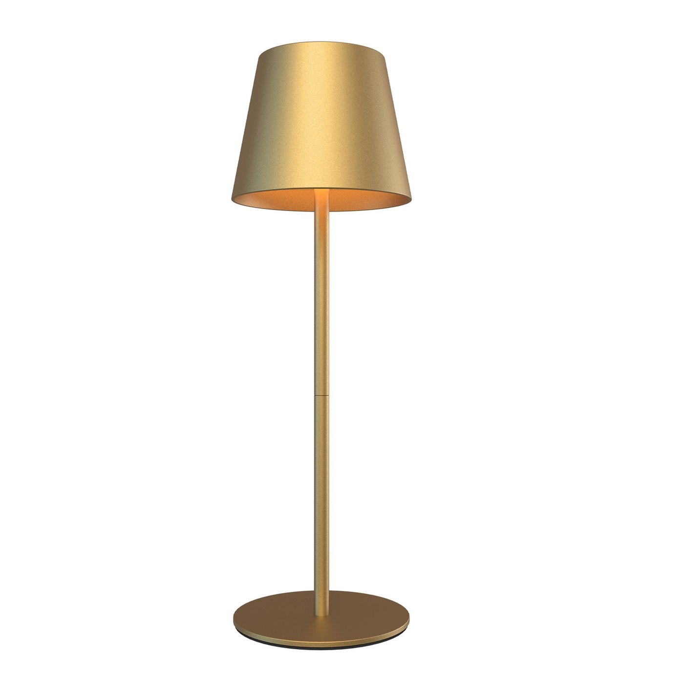 Lampe de Table Sans Fil – Or – IP54 – Rechargeable - Dimmable – CCT – 4400 mAh Batterie - Nyra