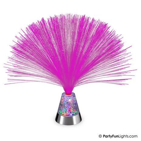 Glasfaser Glitter LED Lampe - USB