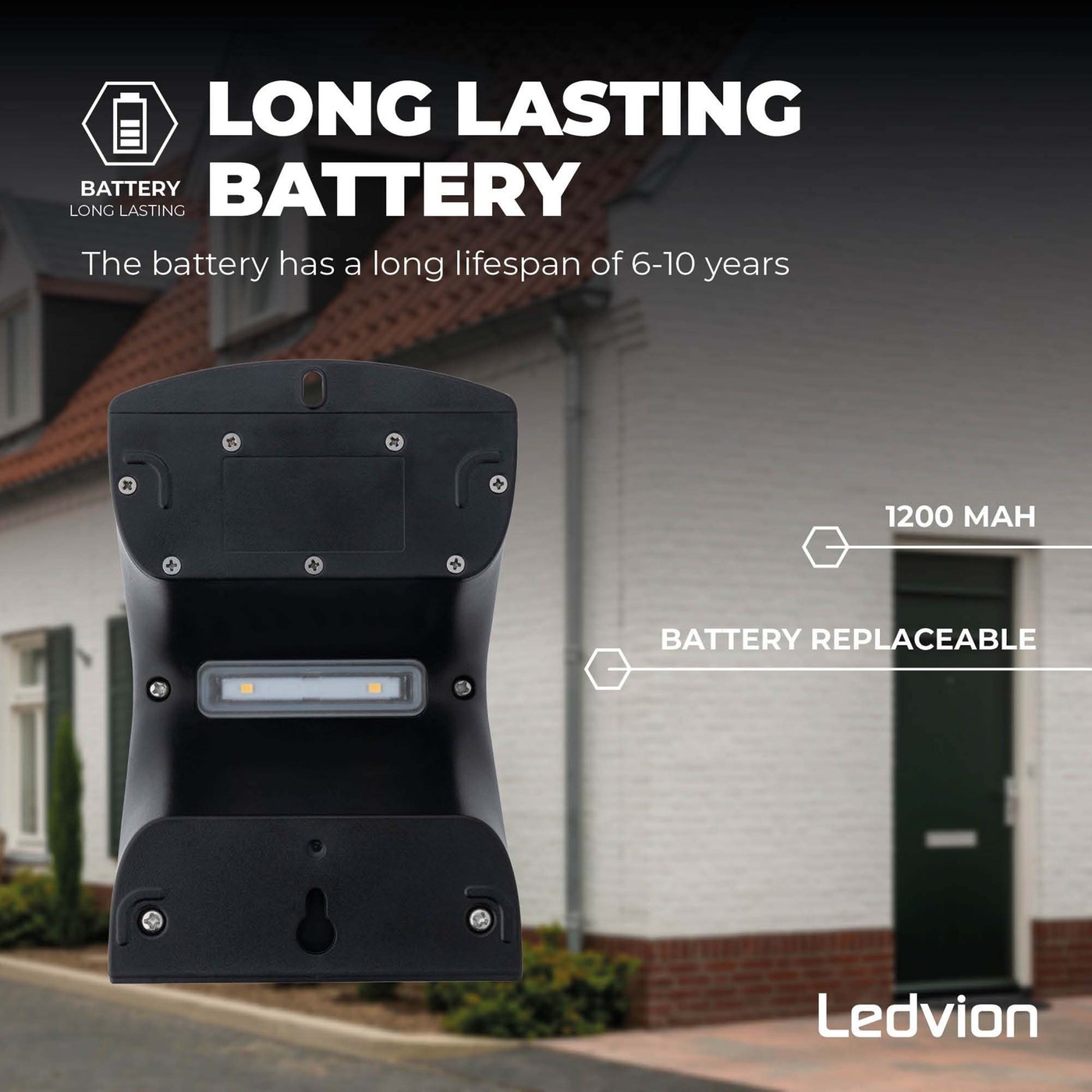 3x Applique Murale Rechargeable USB Blanc - Sans Fil - Batterie 4400 MAh - Convient Pour L'intérieur Et