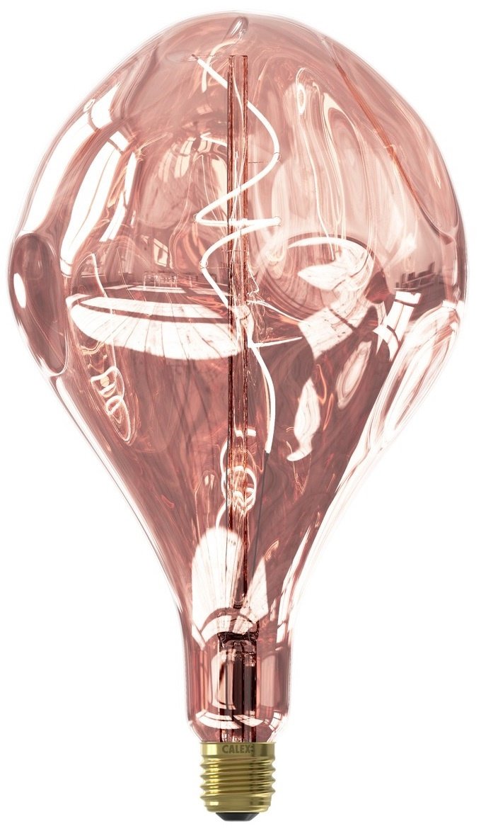 Calex Organic Evo Rose Led XXL. zakres 220-240 V 80 lm 6 W 1800 K E27 z możliwością ściemniania. etykieta energetyczna B