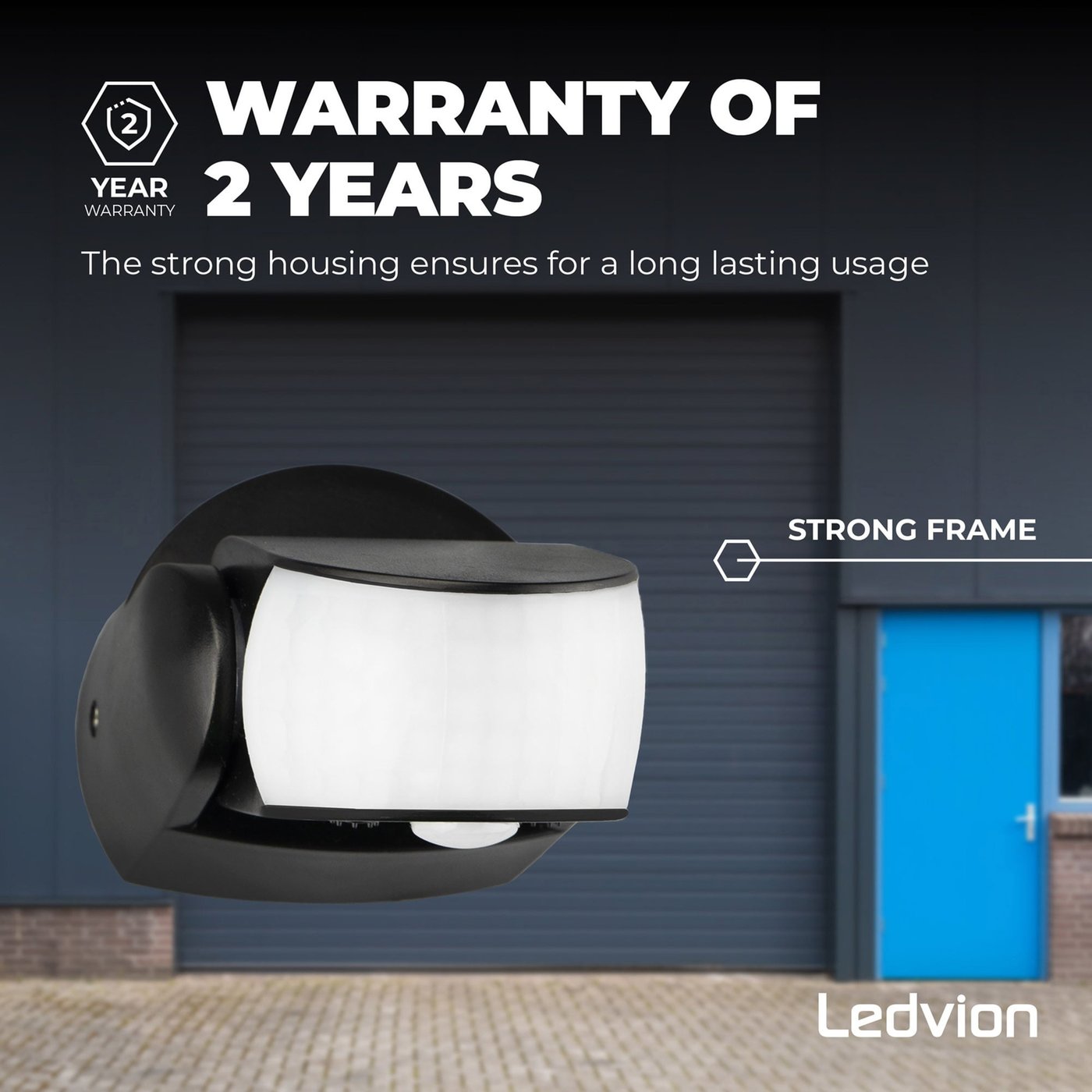 SKU 6611 - Sensore Di Movimento A Infrarossi 180/360° Montaggio A Parete Colore Bianco - Foto 4