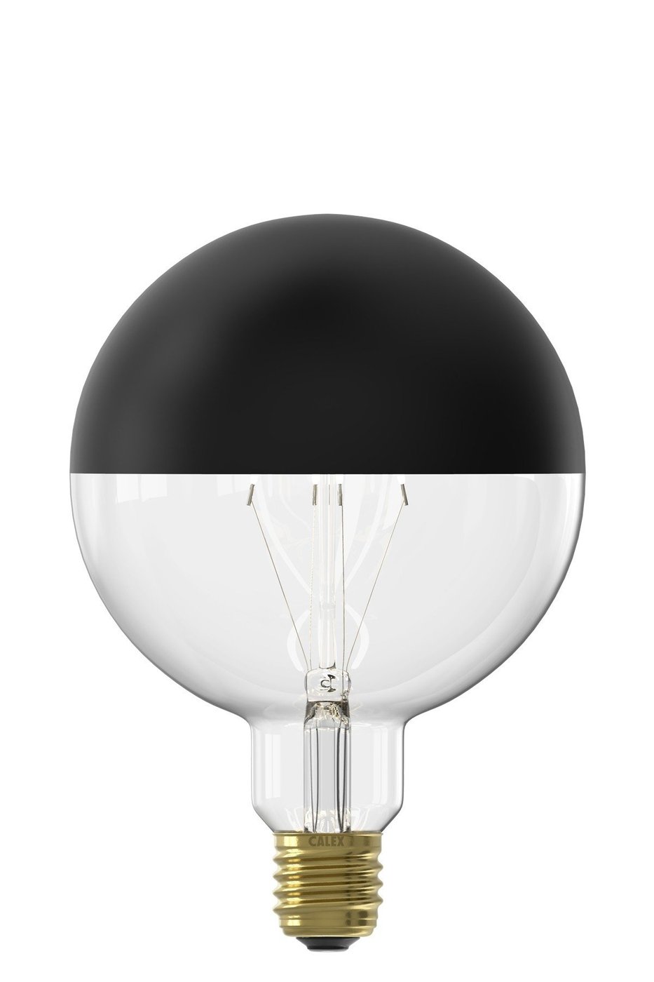 Calex Globe Top Mirror - E27 - 200 Lumen - Noir