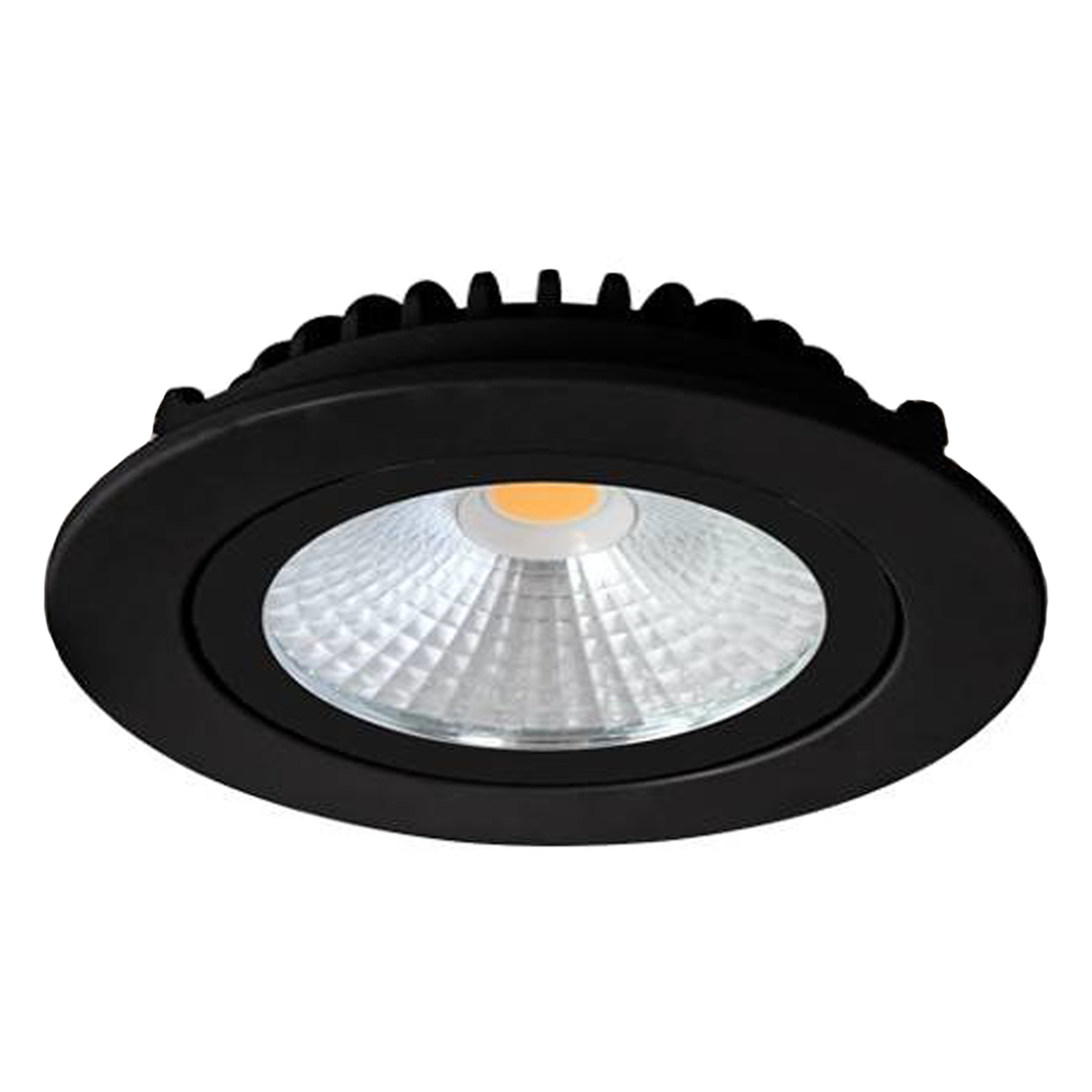 Oczka sufitowe LED czarny - 5W - IP44 - 2700K - uchylny