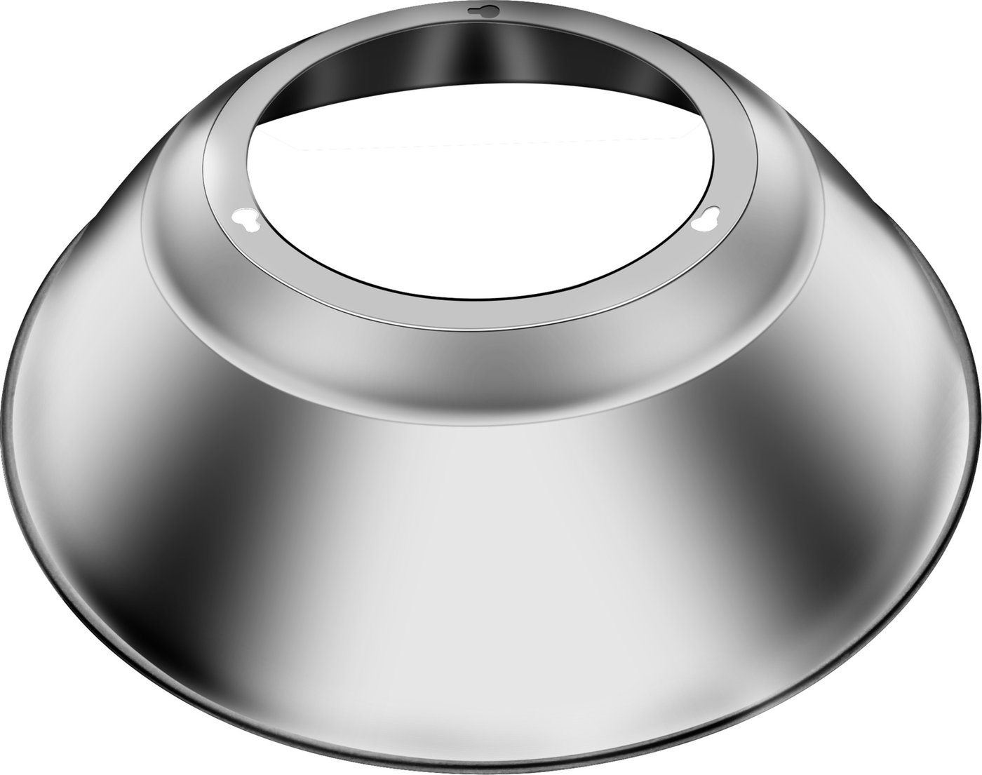 Riflettore in Alluminio 90° per Campana 240W - Grigio