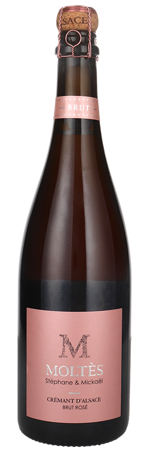Weinfreunde Wein-Angebote - Crémant d´Alsace rosé brut Bio - Antoine Moltes - Schaumwein aus dem Elsass, Frankreich