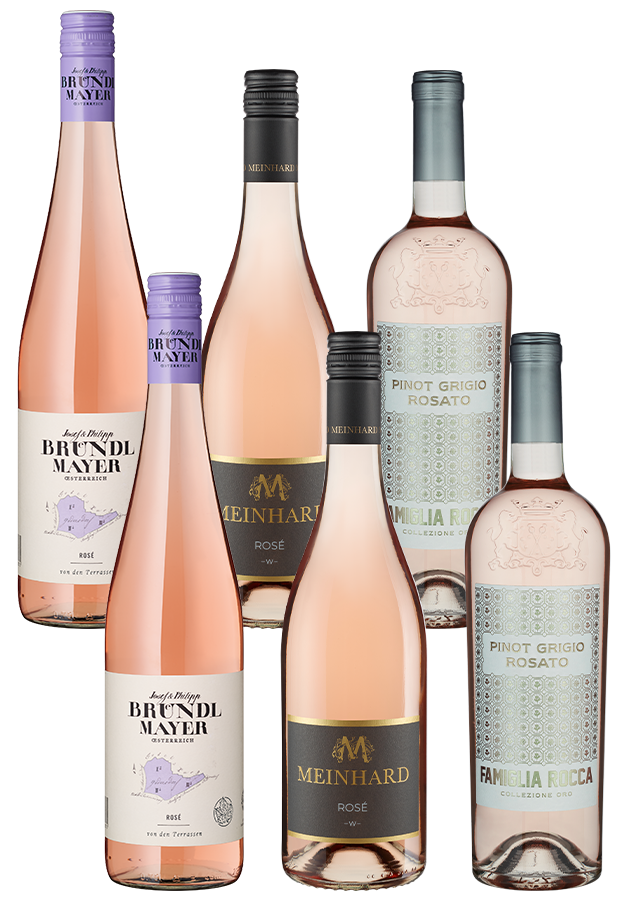 Weinfreunde Wein-Angebote - 6er-Paket Rosévielfalt - Weinpakete