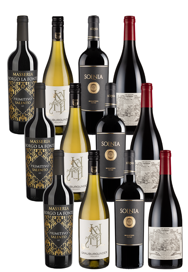 12er-Paket Weinreise durch Europa - Weinpakete