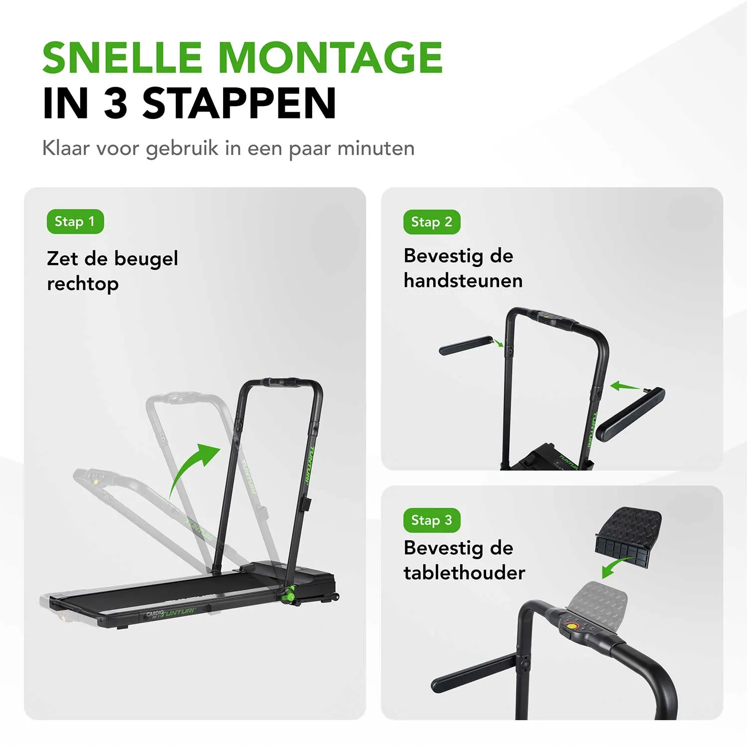 TUNTURI Inklapbare Loop-en wandelband Cardio Fit T10
