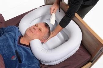 ADHOME Opblaasbaar haarwasbekken voor bed (vinyl)