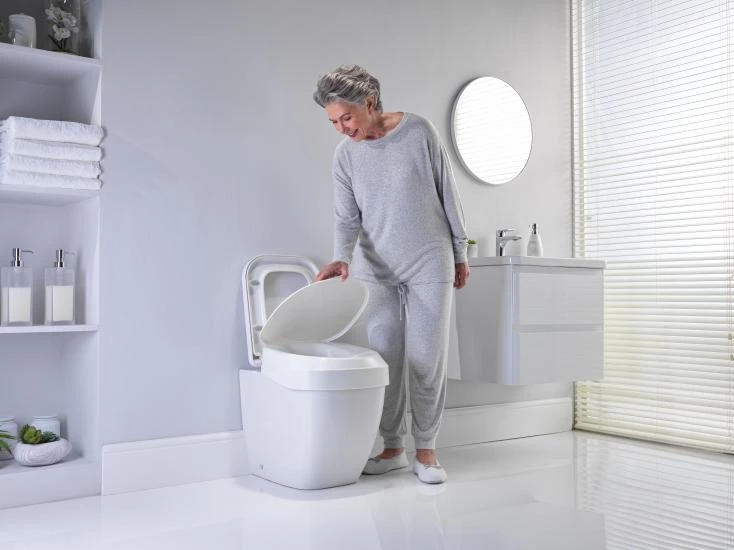 AQUATEC Toiletverhoog AT90 Ergo met deksel