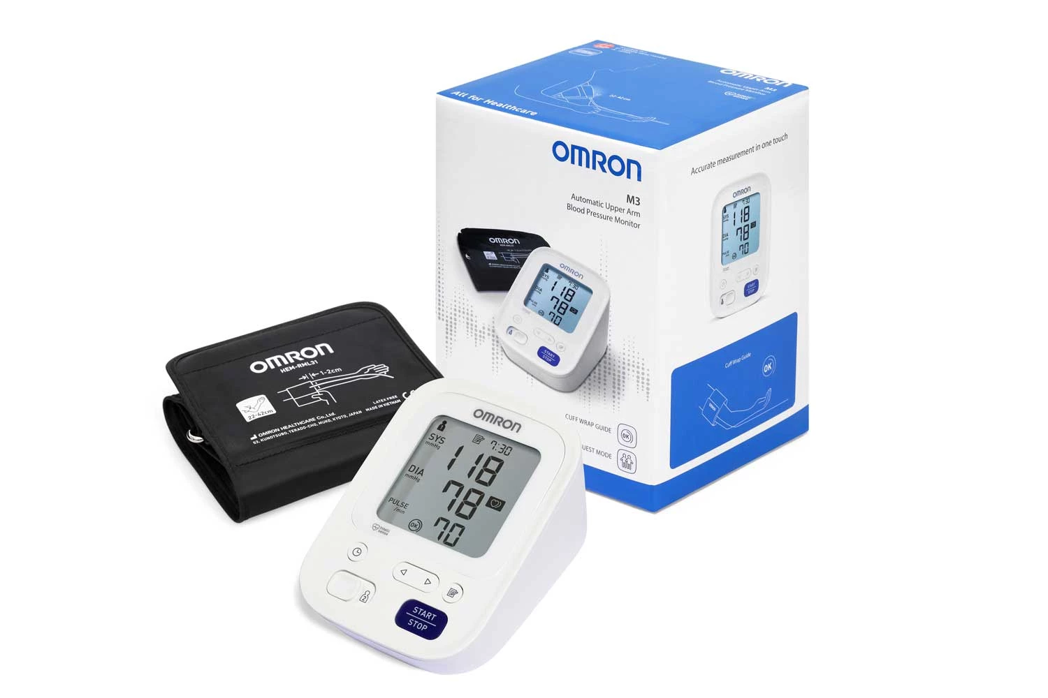 Bloeddrukmeter Omron M3 Comfort