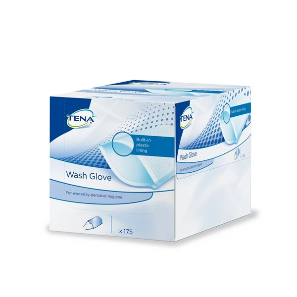 TENA Geplastificeerde washandjes (175 stuks)