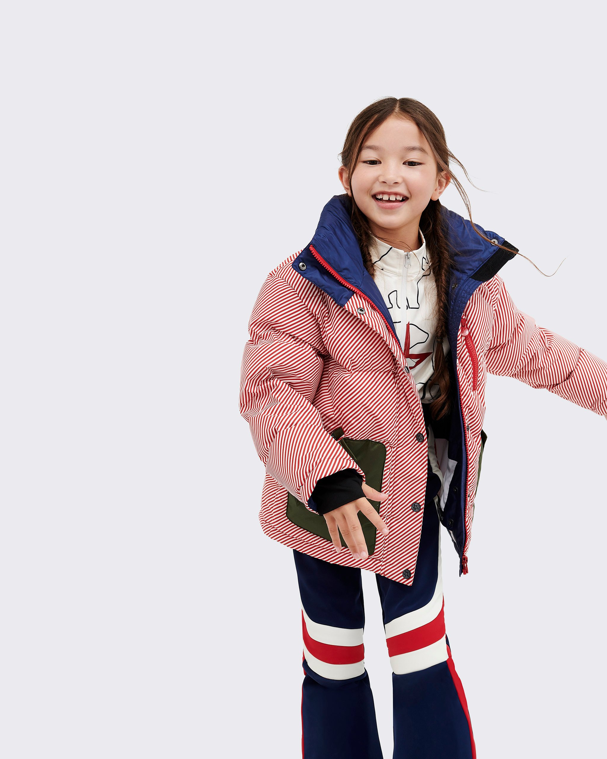 Pinstripe Quilted Jacket | Perfect Moment