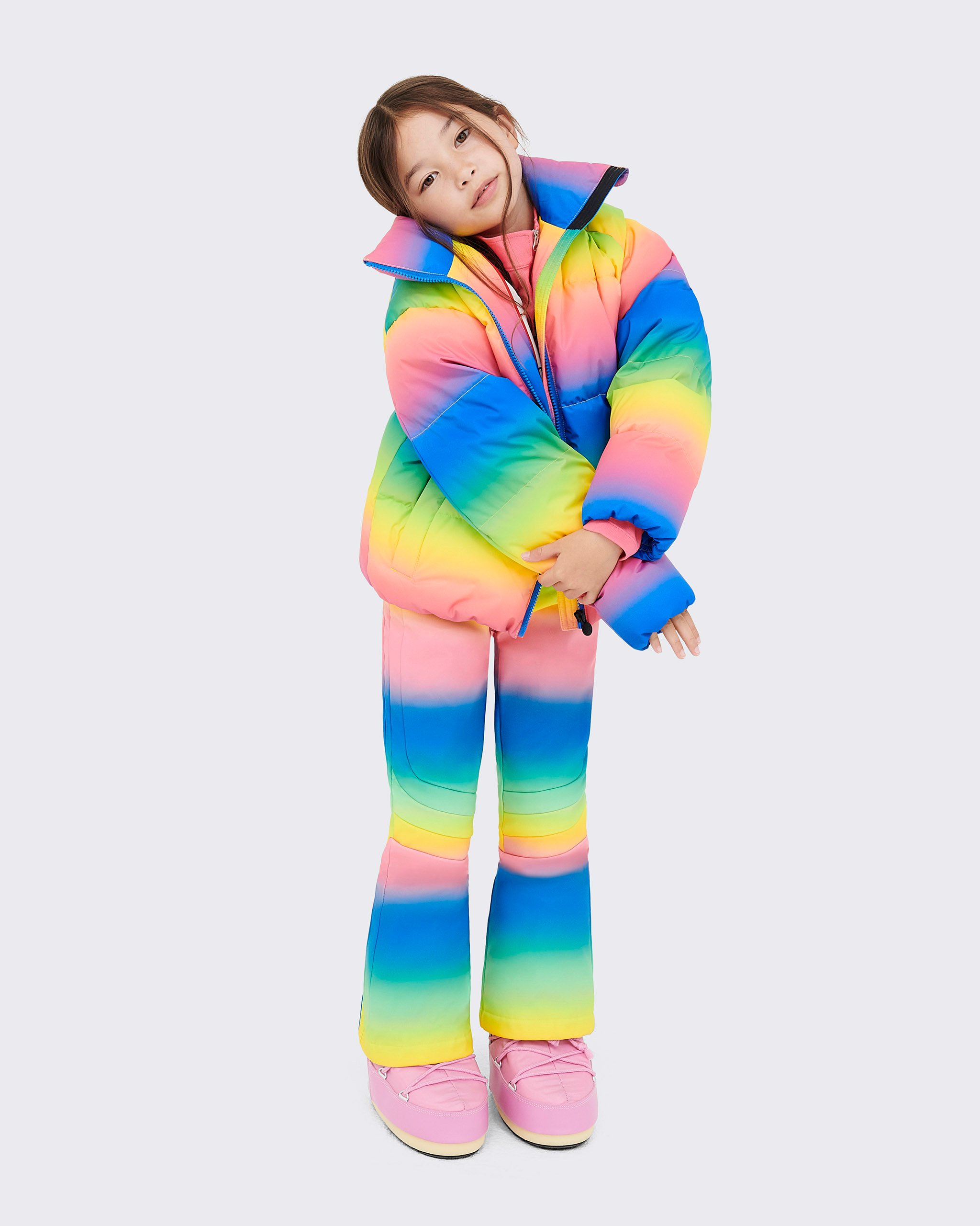 PERFECT MOMENT 子ども用カラフルダウン　スキーウエア Rainbow Nuuk Jacket | Perfect Moment