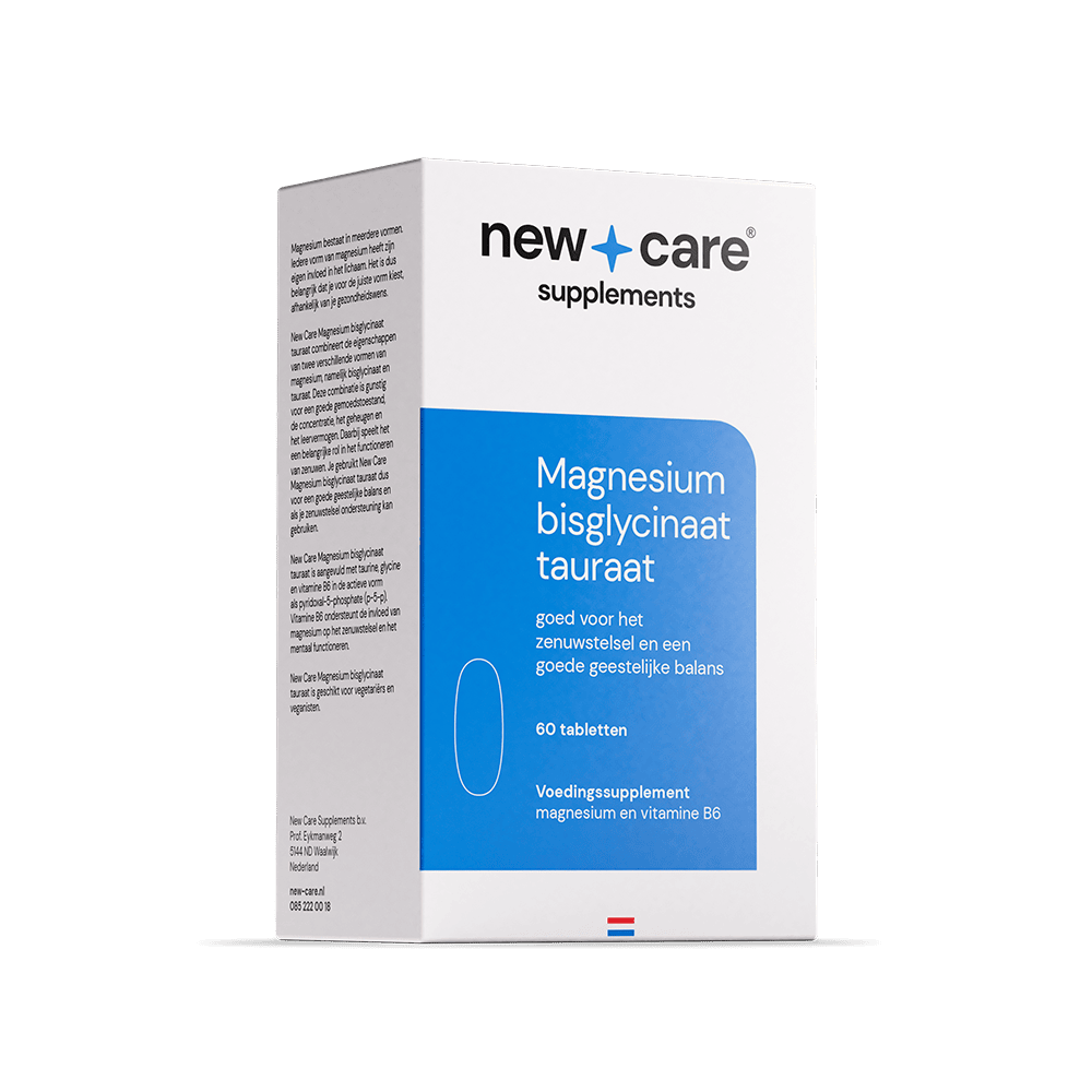 New Care Magnesium Bisglycinaat Tauraat 120 tabletten