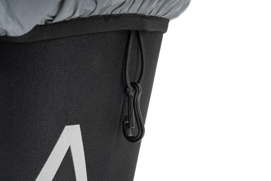 Rain Cover für Gepäckträgerkorb CITY 20 RILink grey reflective