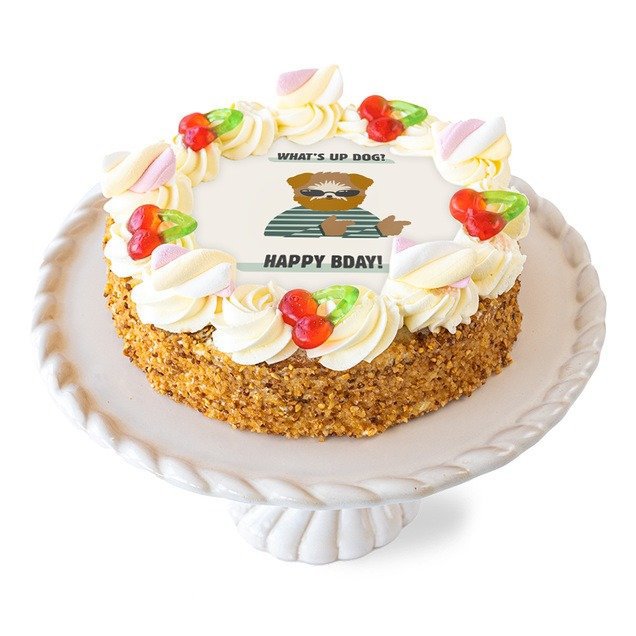 Slagroomtaart extra's | Happy Bday! | 16-20p | 20 personen