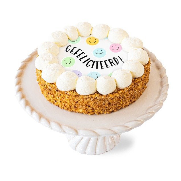 Slagroomtaart bollen | Gefeliciteerd | 16-20p | 20 personen