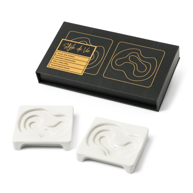 Style de Vie | Olijfdip Schalen Set | Wit