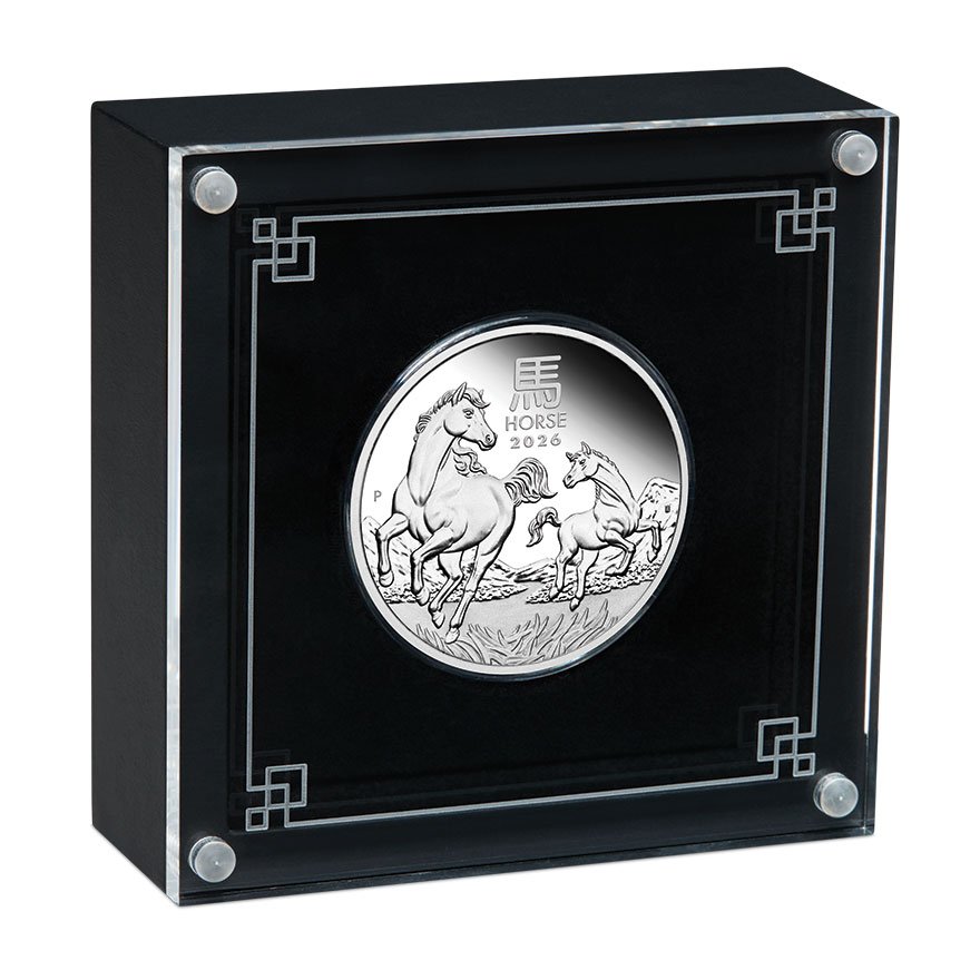 Case of the Silver Lunar III Horse 1 oz PF - 2026