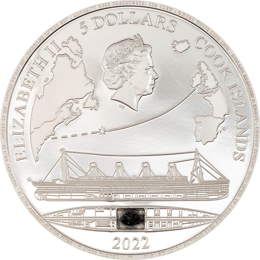 View 2: Silber Titanic 1 oz PP - High Relief inkl. Relikt 2022
