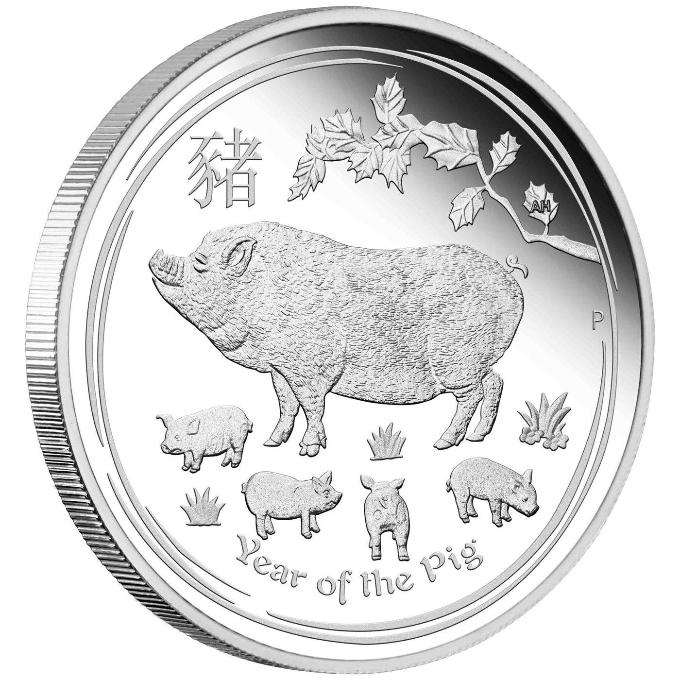 Front of the Silver Lunar II 3 Pig PF