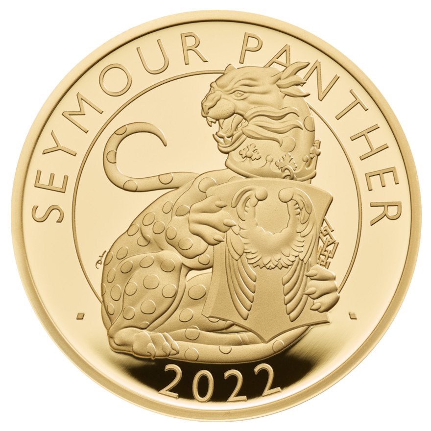 View 1: Gold The Seymour Panther 1 oz PP - Royal Tudor Beasts 2022