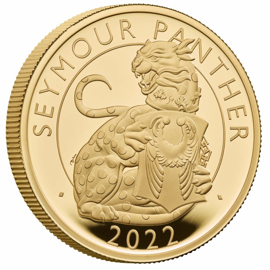 View 2: Gold The Seymour Panther 1 oz PP - Royal Tudor Beasts 2022