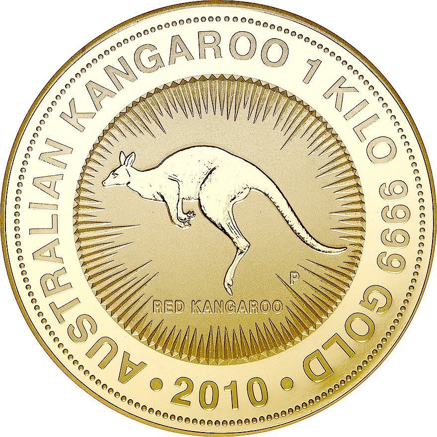 Front of the Gold Kangaroo 1kg