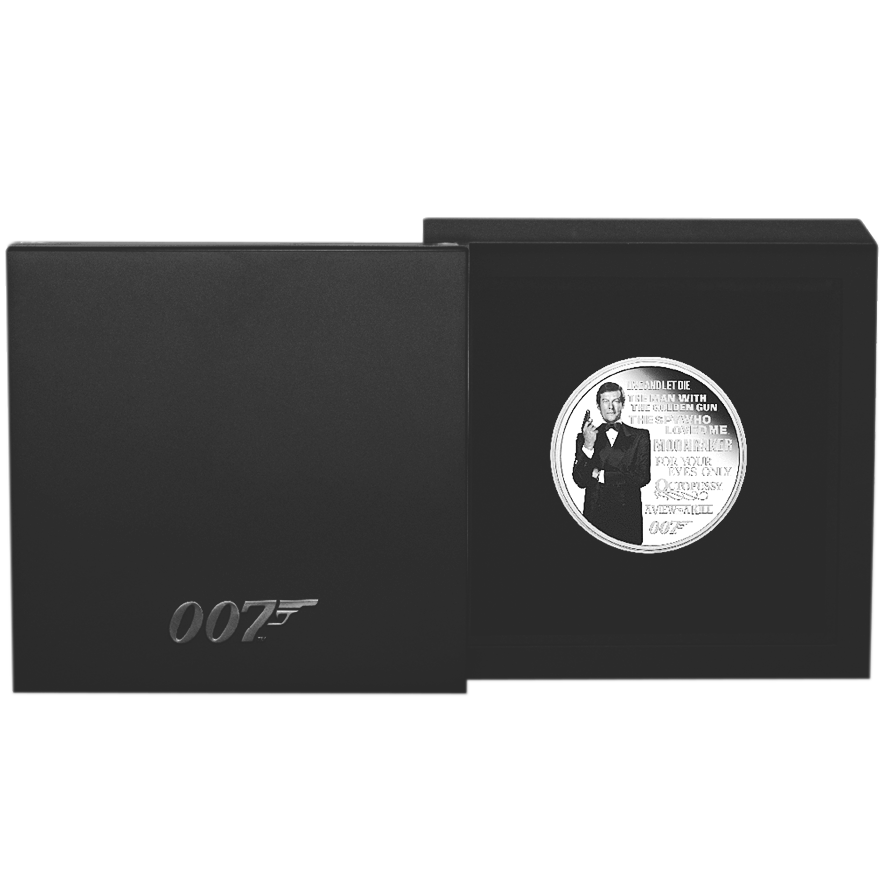 View 4: Silber James Bond Legacy Serie - Roger Moore 1 oz PP - 2022