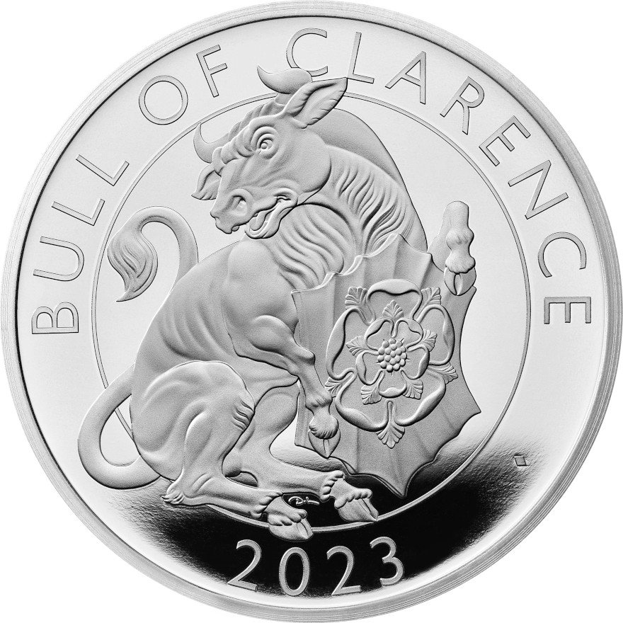 View 1: Silber Bull of Clarence 1 oz PP - Royal Tudor Beasts 2023