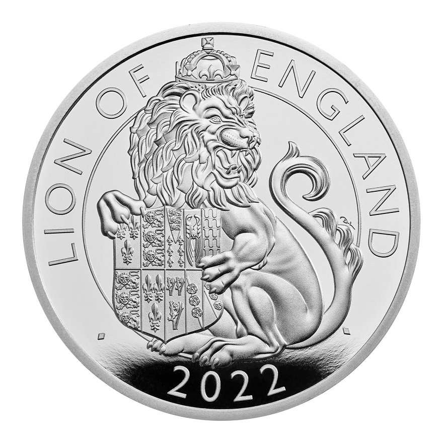 View 1: Silber Lion of England 1 oz PP - Royal Tudor Beasts 2022
