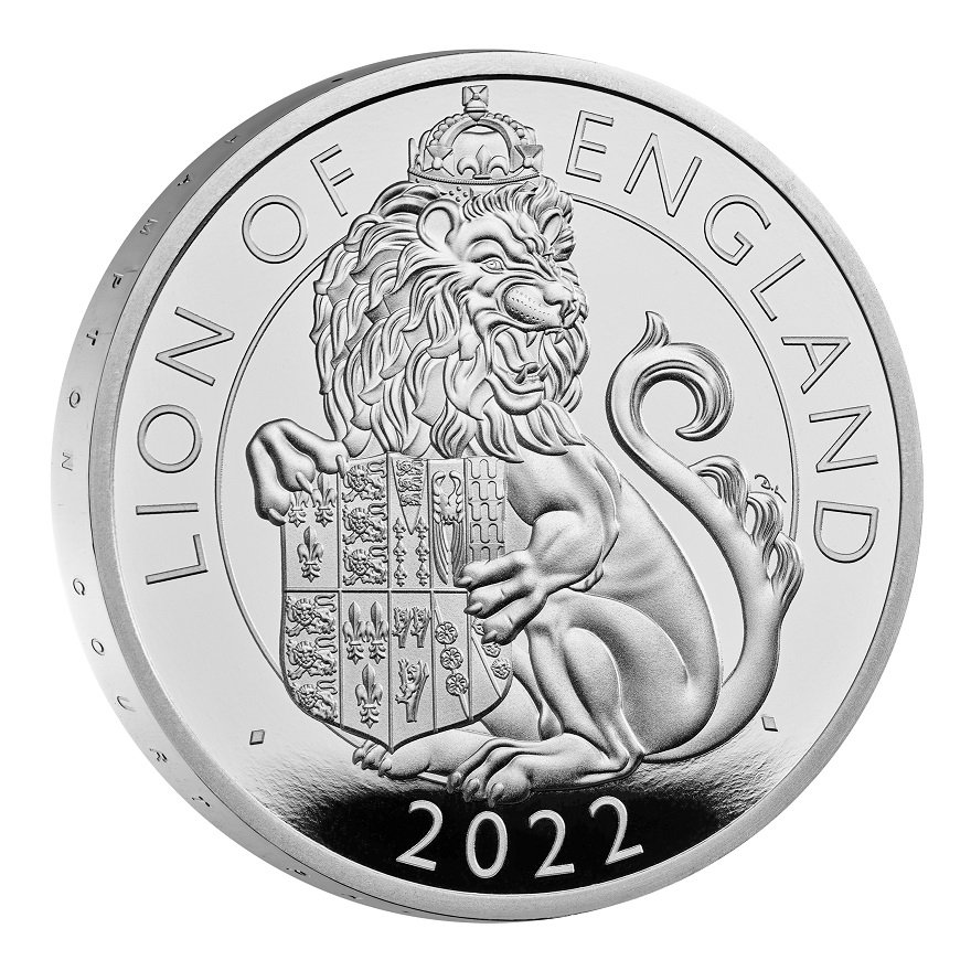 View 2: Silber Lion of England 1 oz PP - Royal Tudor Beasts 2022