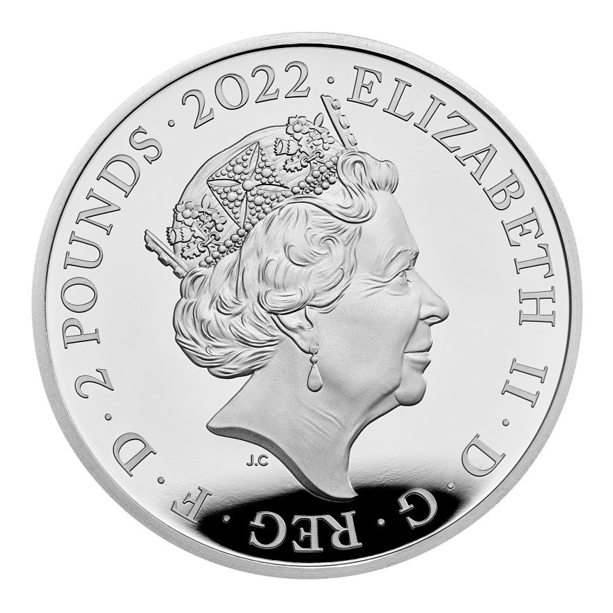 View 3: Silber Lion of England 1 oz PP - Royal Tudor Beasts 2022