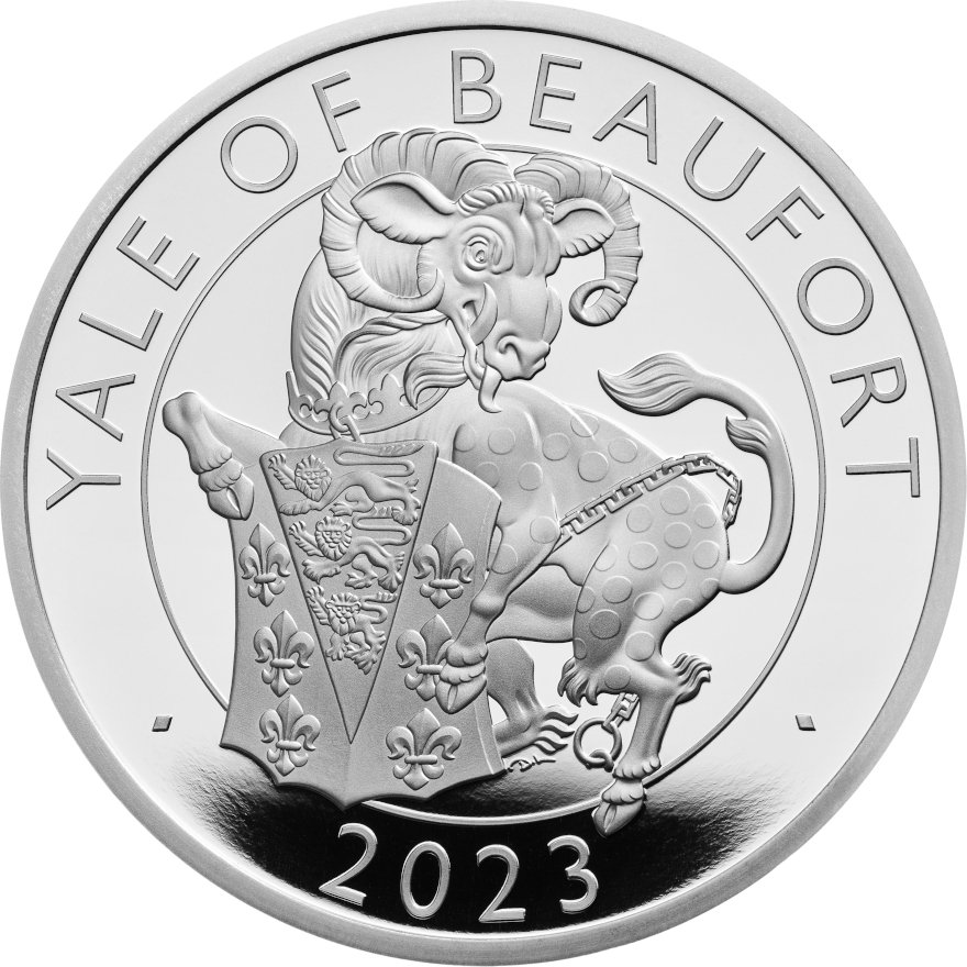 View 1: Silber Yale of Beaufort 1 oz PP - Royal Tudor Beasts 2023