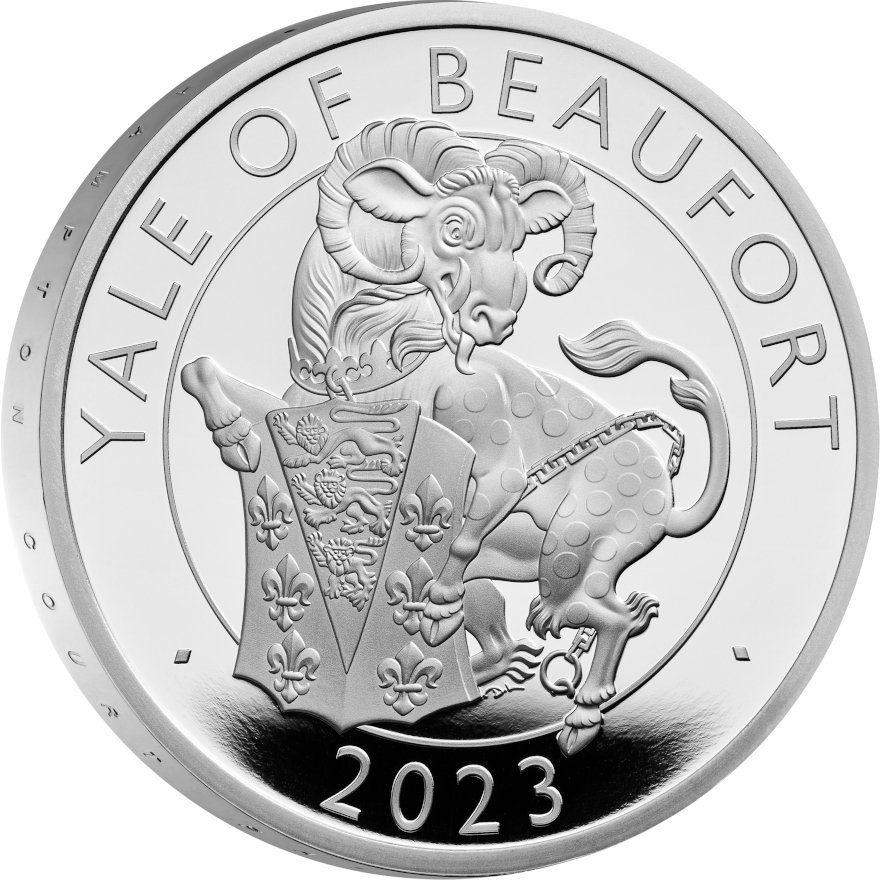 View 2: Silber Yale of Beaufort 1 oz PP - Royal Tudor Beasts 2023