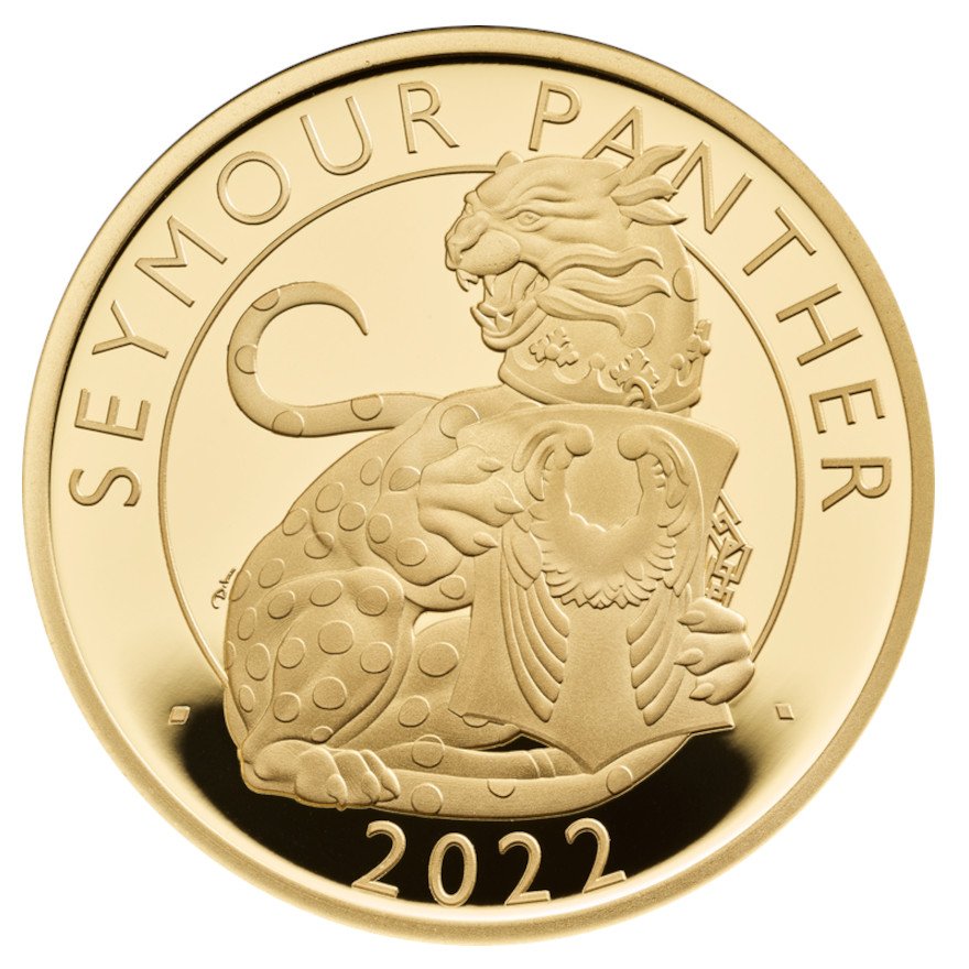 View 1: Gold The Seymour Panther 1/4 oz PP - Royal Tudor Beasts 2022