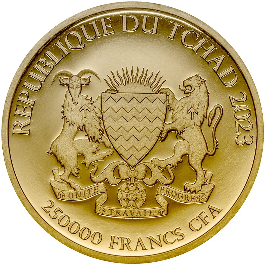 Back of the Gold Bull & Bear 1/2 oz - 2023