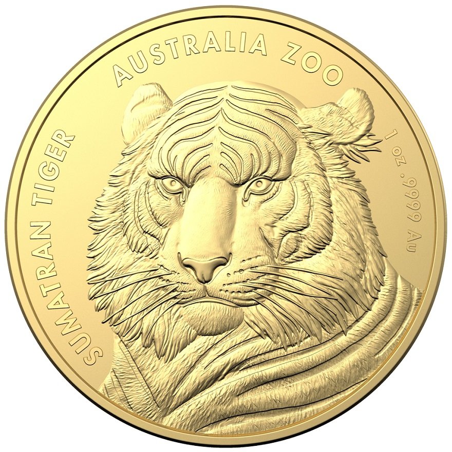 View 1: Gold Australia Zoo 1 oz - Sumatra-Tiger - RAM 2020