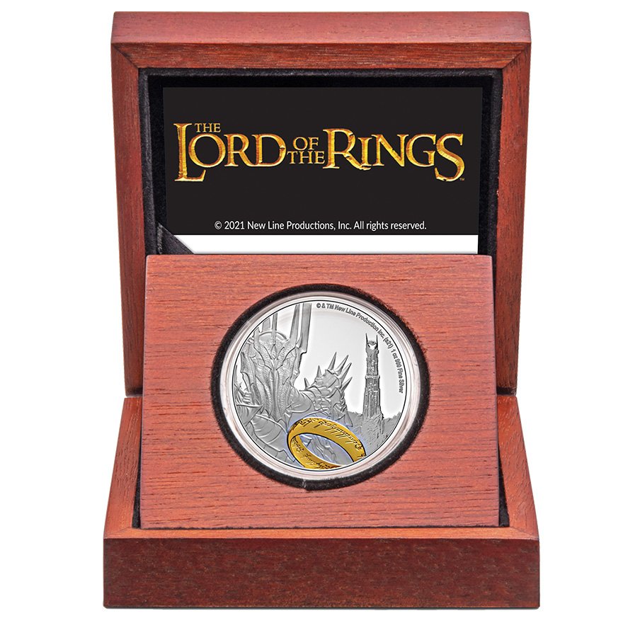 Silver The Lord of the Rings - Sauron 1 oz - PF in the original coin case