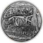 Silber Der Herr der Ringe 1 oz  - The Shire - Antik Finish Front of the Silver The Lord of the Rings 1 oz - The Shire - Antique Finish